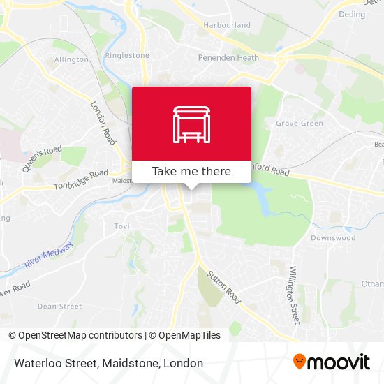 Waterloo Street, Maidstone map