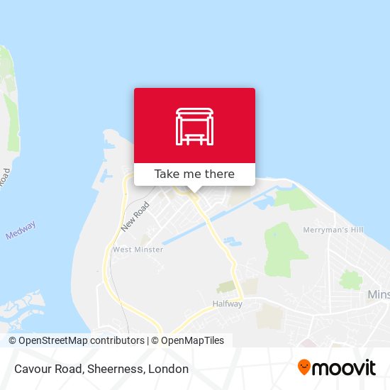 Cavour Road, Sheerness map