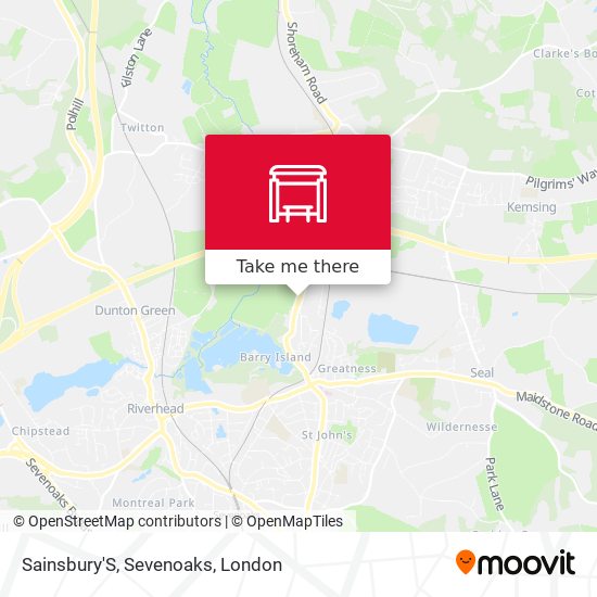 Sainsbury'S, Sevenoaks map