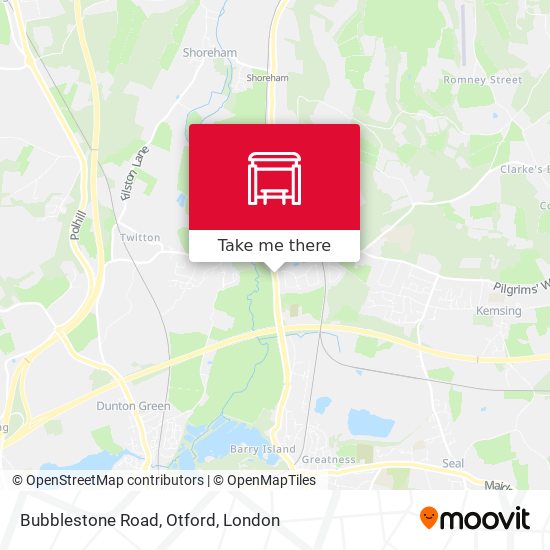 Bubblestone Road, Otford map