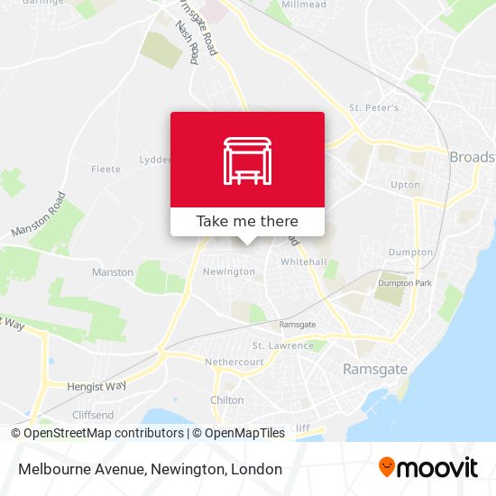 Melbourne Avenue, Newington map