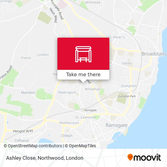 Ashley Close, Northwood map
