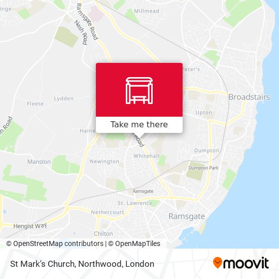 St Mark's Church, Northwood map