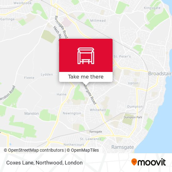Coxes Lane, Northwood map