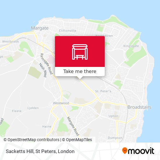 Sacketts Hill, St Peters map