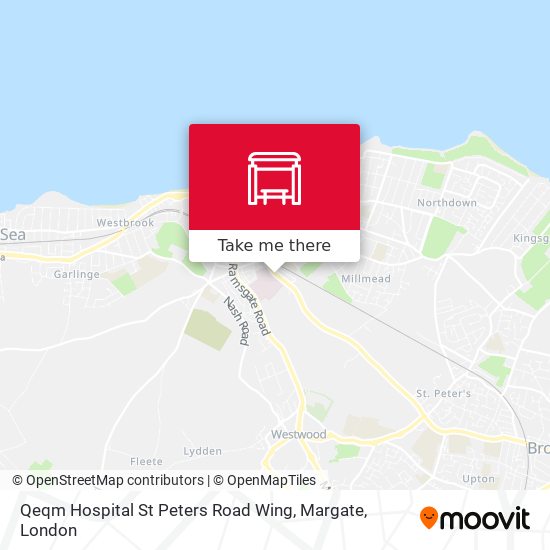 Qeqm Hospital St Peters Road Wing, Margate map