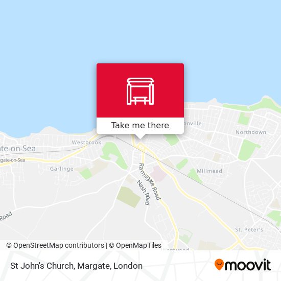 St John's Church, Margate map