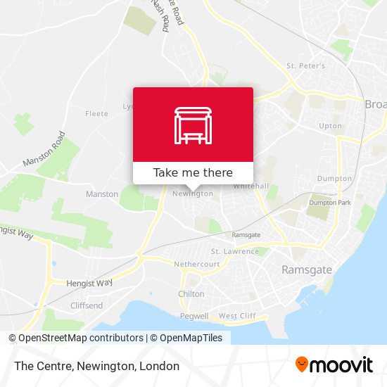 The Centre, Newington map