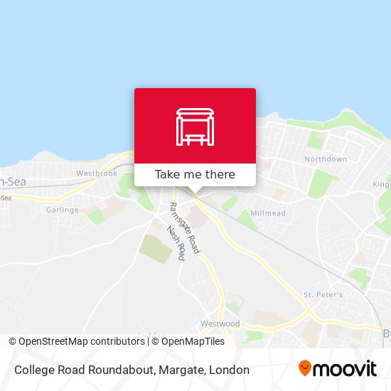 College Road Roundabout, Margate map