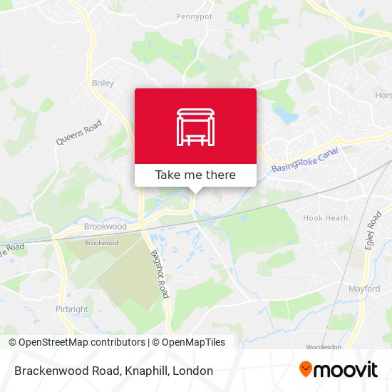 Brackenwood Road, Knaphill map