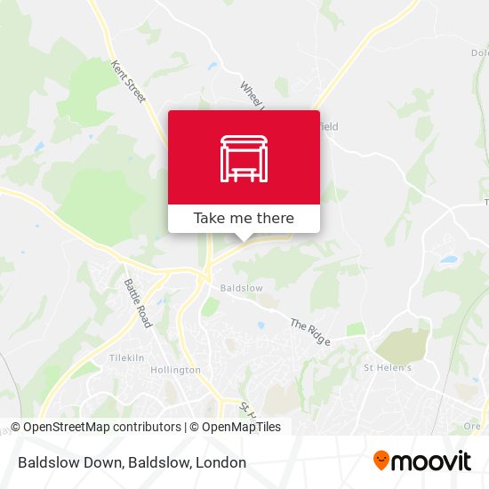 Baldslow Down, Baldslow map