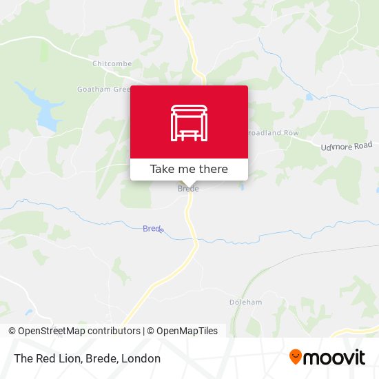 The Red Lion, Brede map