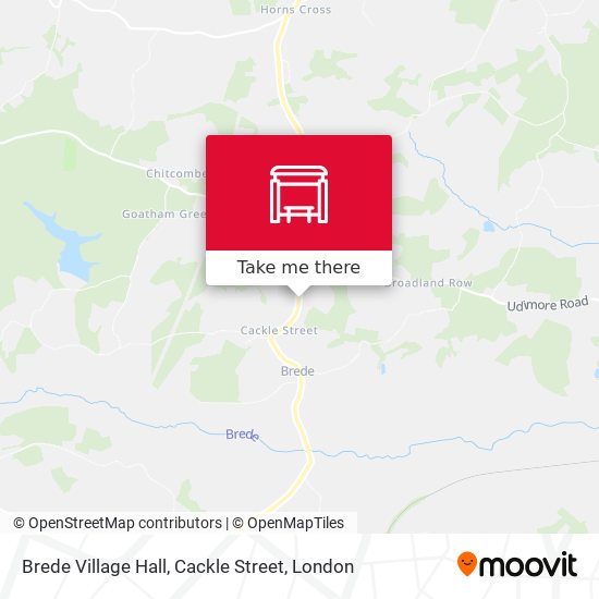 Brede Village Hall, Cackle Street map