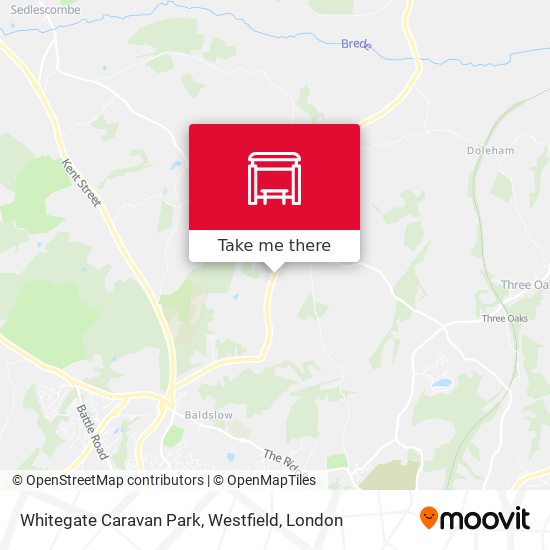 Whitegate Caravan Park, Westfield map