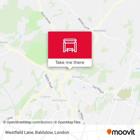 Westfield Lane, Baldslow map