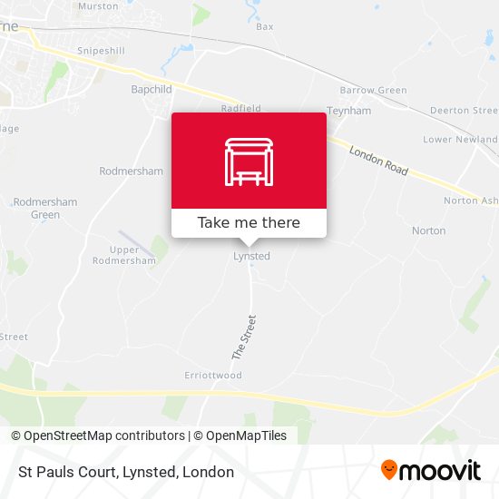 St Pauls Court, Lynsted map