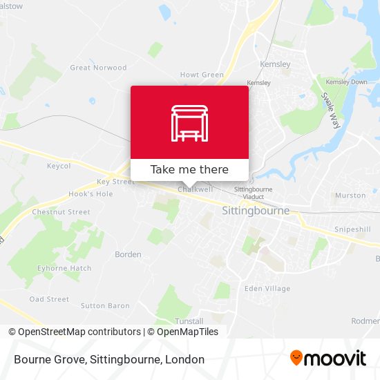 Bourne Grove, Sittingbourne map