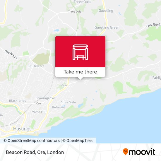 Beacon Road, Ore map