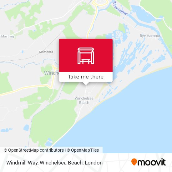 Windmill Way, Winchelsea Beach map