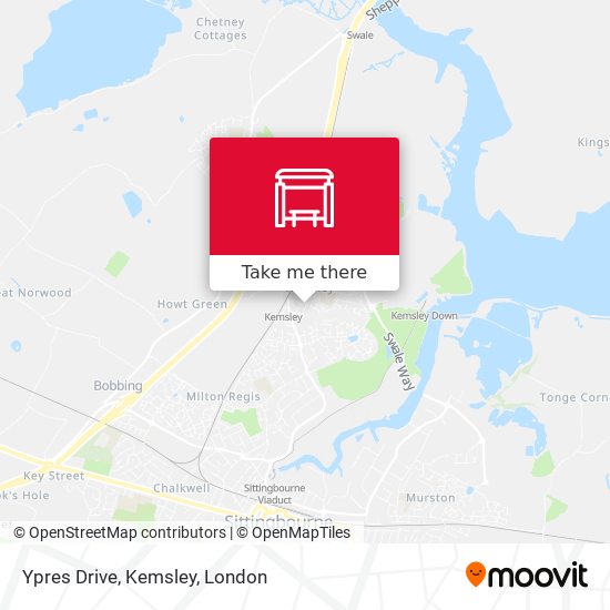 Ypres Drive, Kemsley map