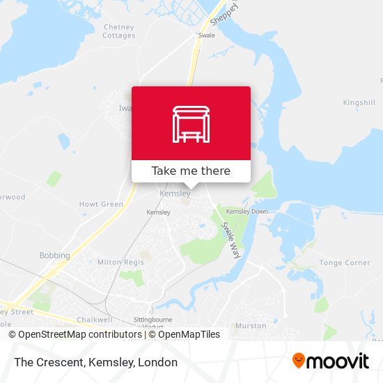 The Crescent, Kemsley map