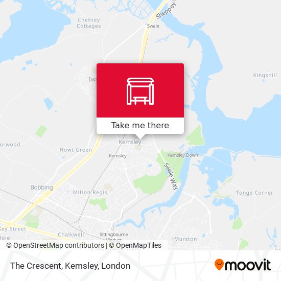 The Crescent, Kemsley map