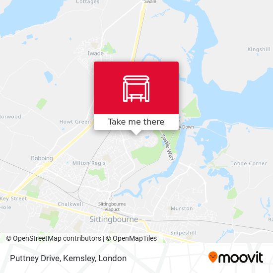 Puttney Drive, Kemsley map