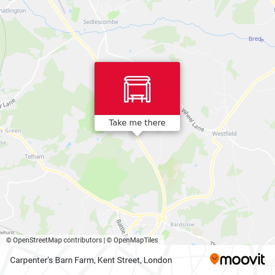 Carpenter's Barn Farm, Kent Street map