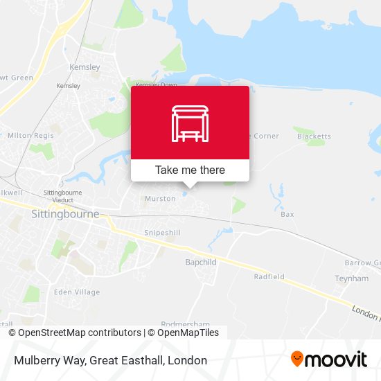 Mulberry Way, Great Easthall map