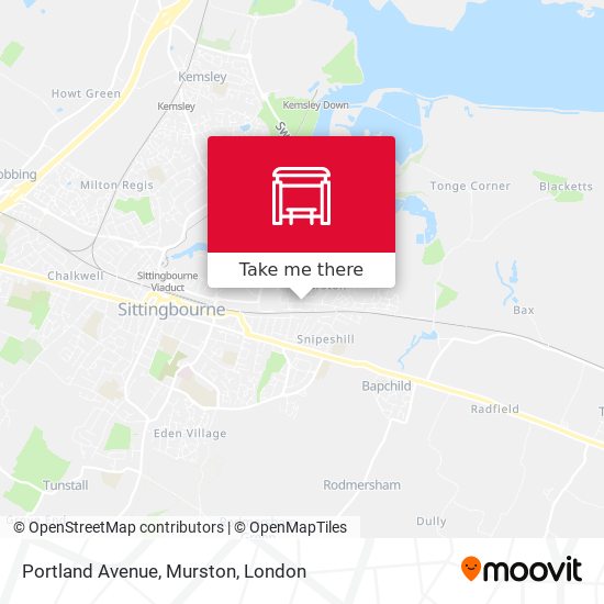 Portland Avenue, Murston map