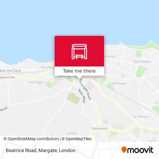 Beatrice Road, Margate map
