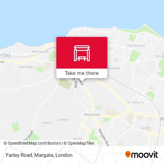 Farley Road, Margate map