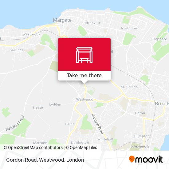 Gordon Road, Westwood map