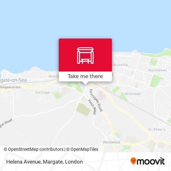 Helena Avenue, Margate map