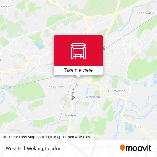 West Hill, Woking map
