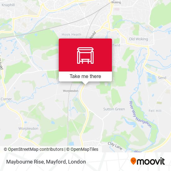 Maybourne Rise, Mayford map