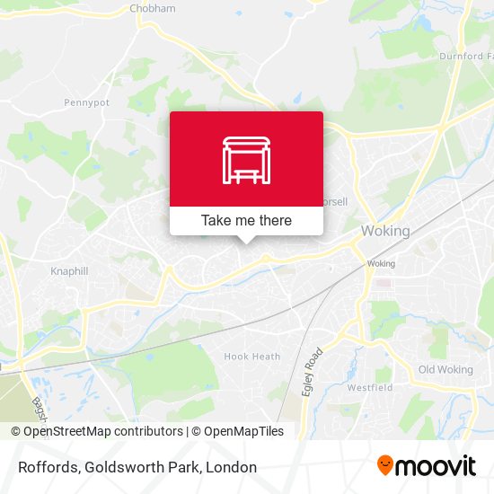 Roffords, Goldsworth Park map