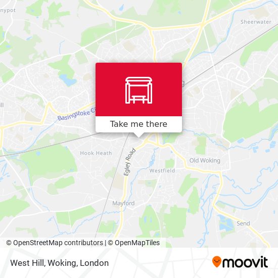 West Hill, Woking map