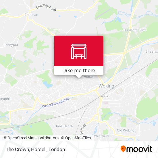 The Crown, Horsell map