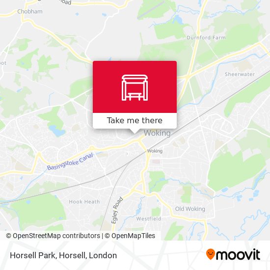 Horsell Park, Horsell map