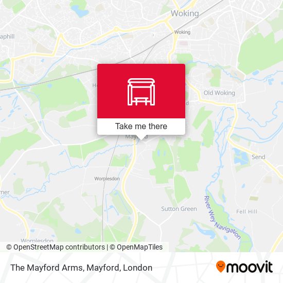 The Mayford Arms, Mayford map