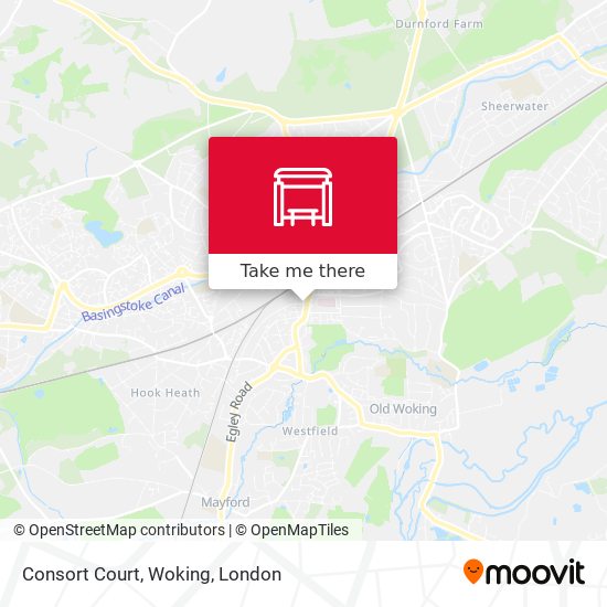 Consort Court, Woking map