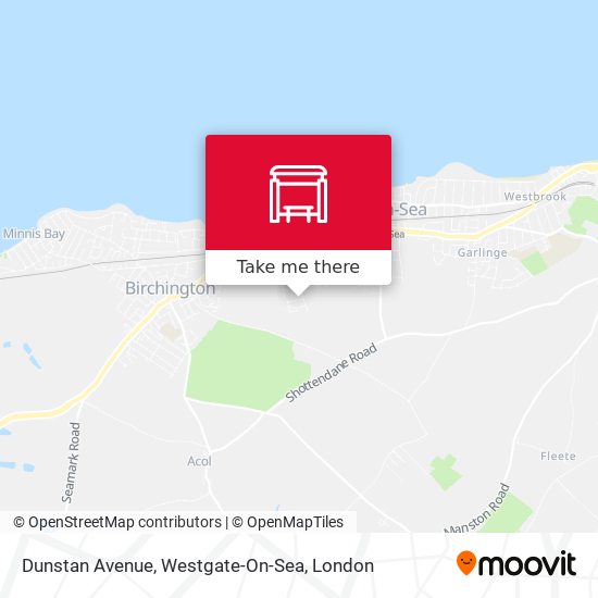 Westgate On Sea Map How To Get To Dunstan Avenue, Westgate-On-Sea In London By Train Or Bus?