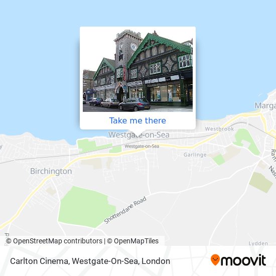 Carlton Cinema, Westgate-On-Sea map