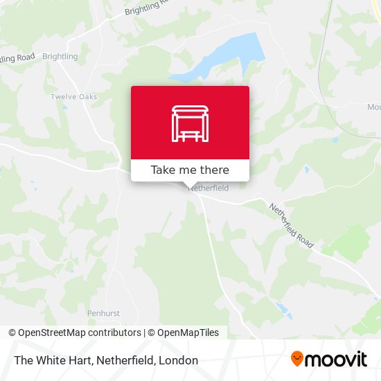 The White Hart, Netherfield map