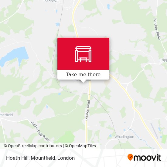 Hoath Hill, Mountfield map