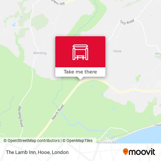 The Lamb Inn, Hooe map