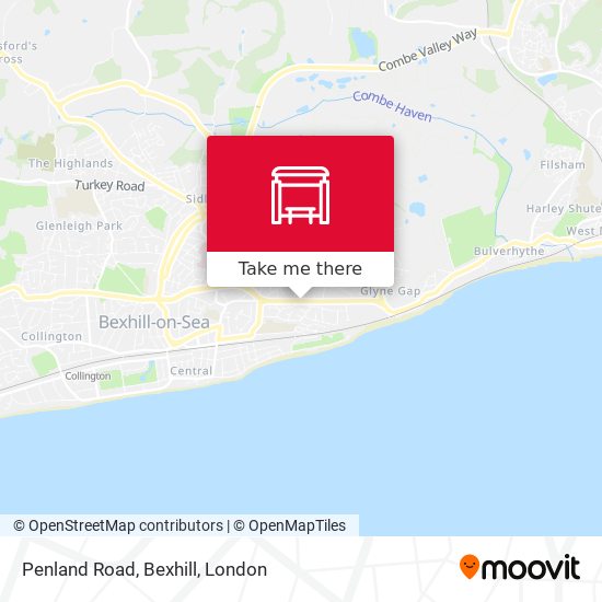 Penland Road, Bexhill map