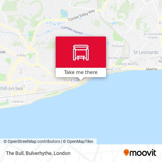 The Bull, Bulverhythe map