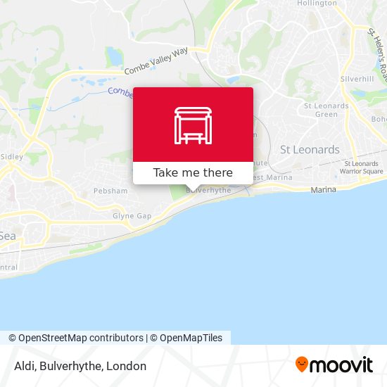 Aldi, Bulverhythe map